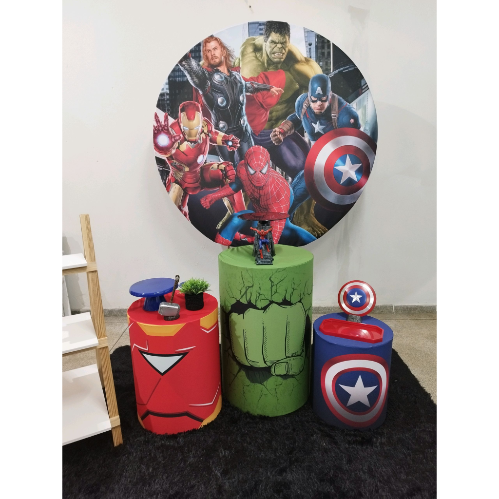 Kit Vingadores Super Herois - Pegue e Monte Tesouro Encantando
