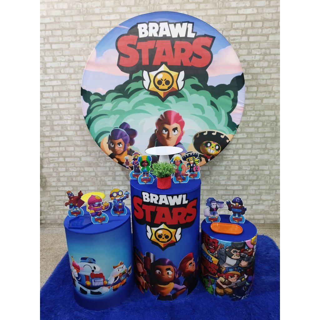 Kit Brawl Stars - Pegue e Monte Tesouro Encantando