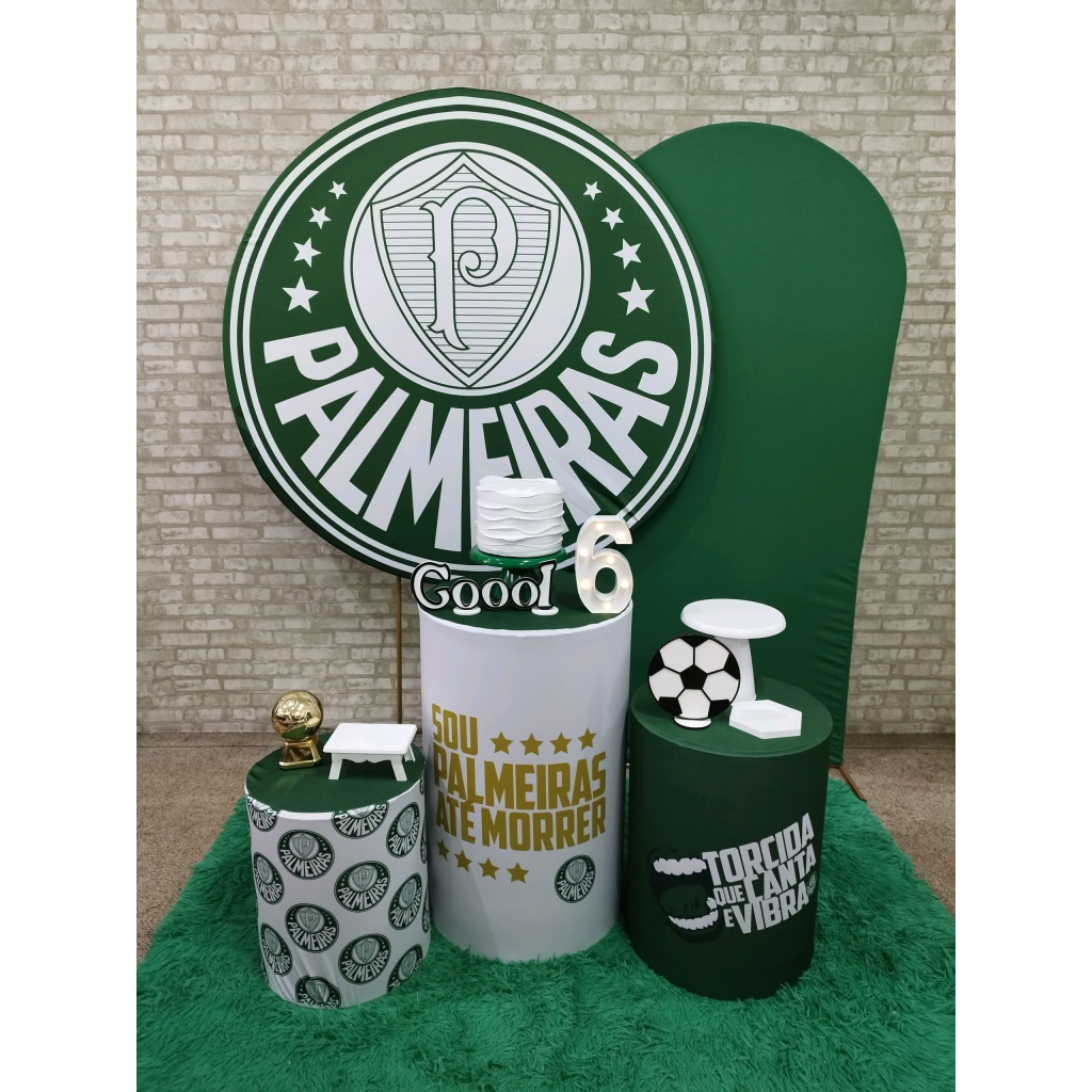 Kit Futebol Time Palmeiras - Pegue e Monte Tesouro Encantando