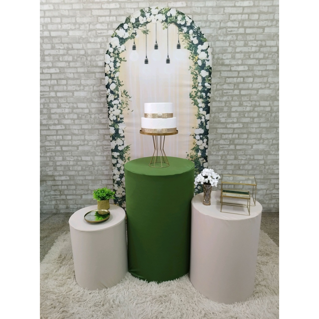 Kit Floral Bege E Verde - Pegue e Monte Tesouro Encantando