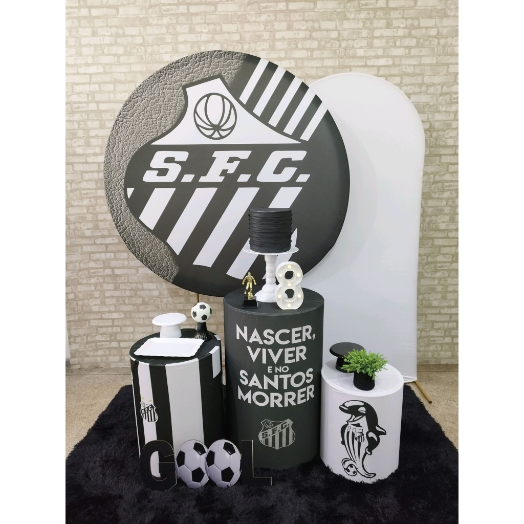 Kit Futebol Time Santos - Pegue e Monte Tesouro Encantando