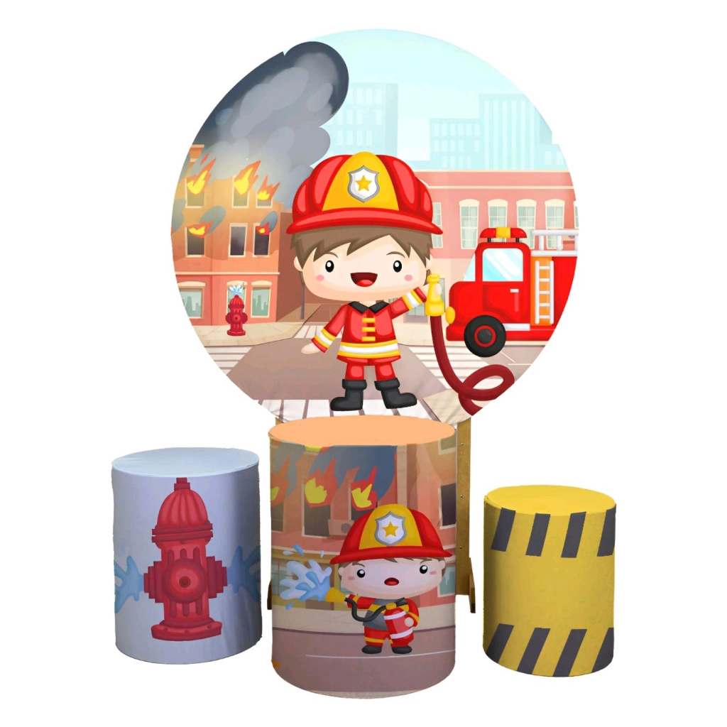 Kit Bombeiros - Pegue e Monte Tesouro Encantando