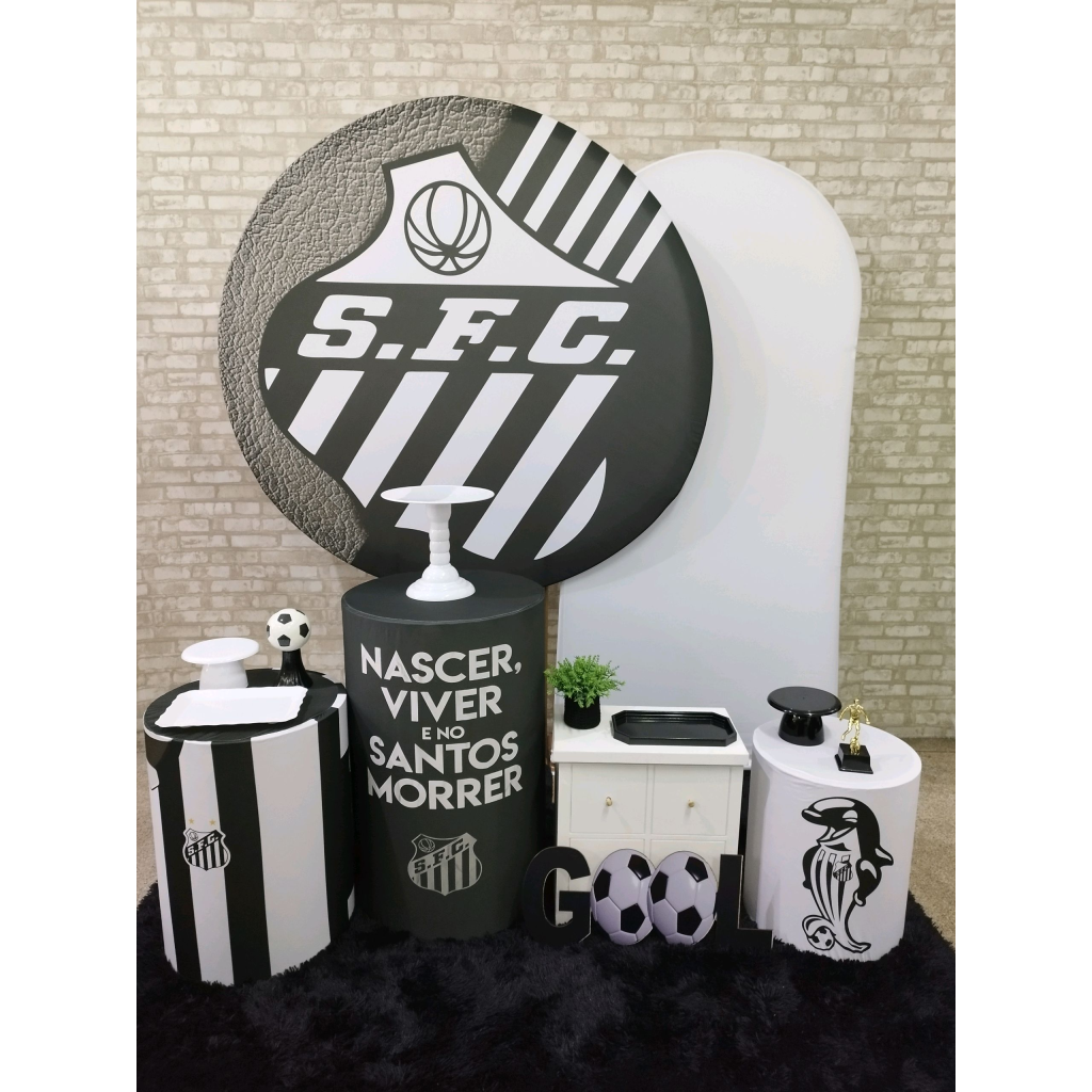Kit Futebol Time Santos - Pegue e Monte Tesouro Encantando