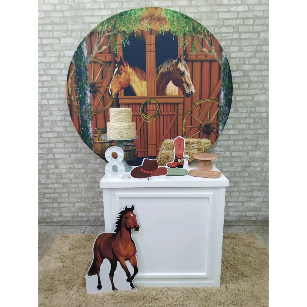 Kit Country Cavalo Fazendinha - Pegue e Monte Tesouro Encantando