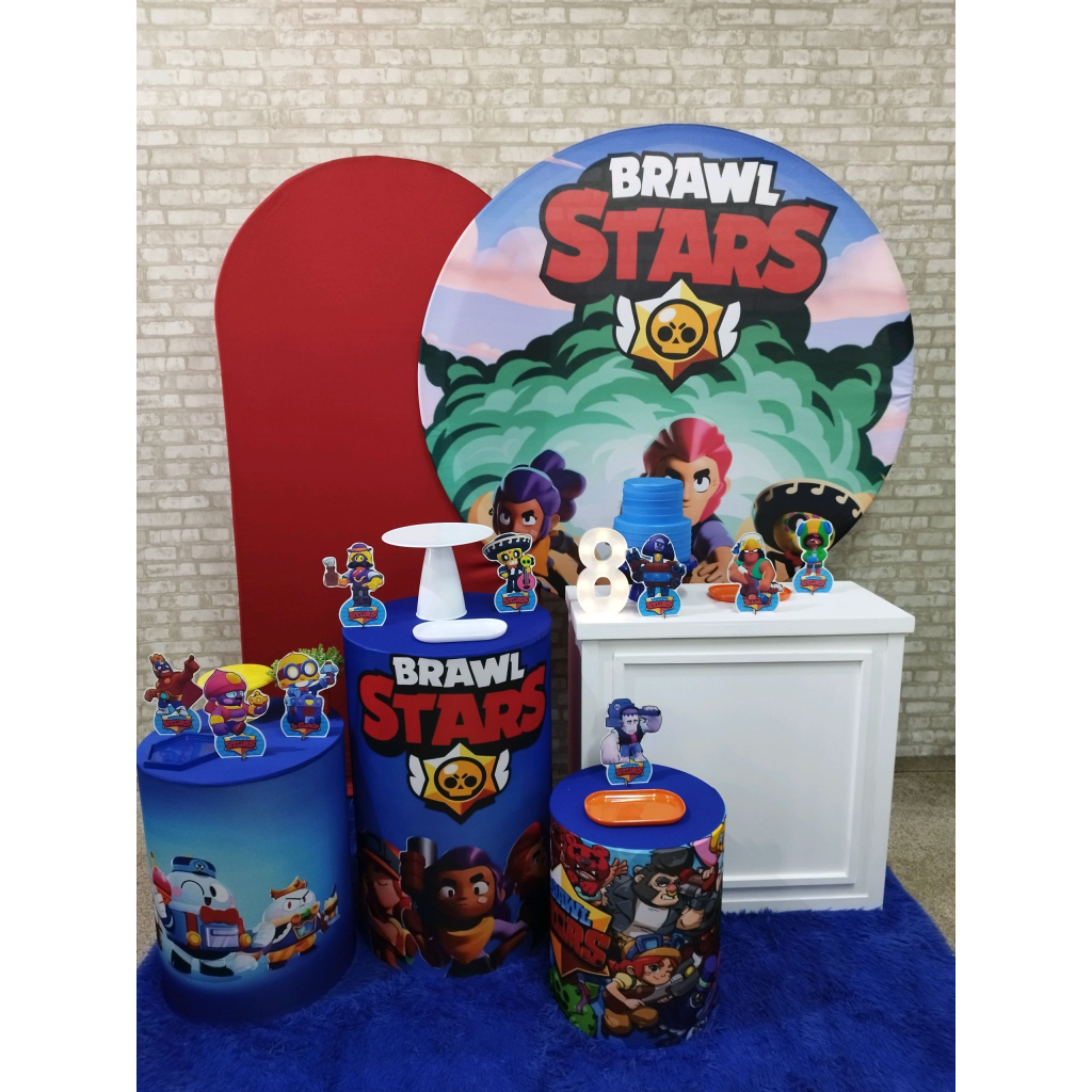 Kit Brawl Stars - Pegue e Monte Tesouro Encantando