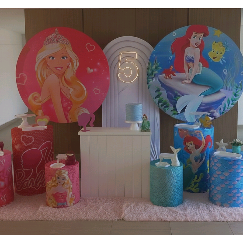 Kit Barbie E Ariel - Pegue e Monte Tesouro Encantando