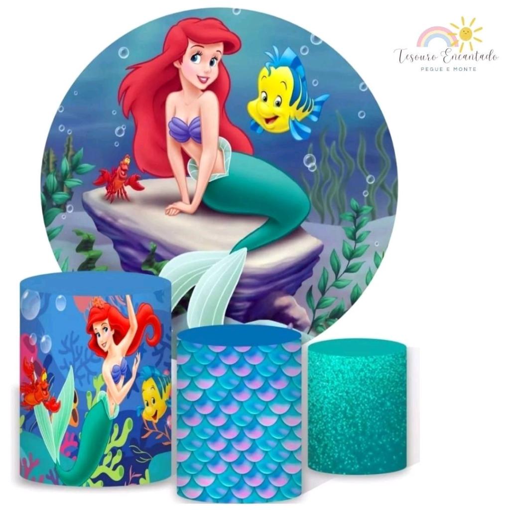Kit Sereia Ariel - Pegue e Monte Tesouro Encantando