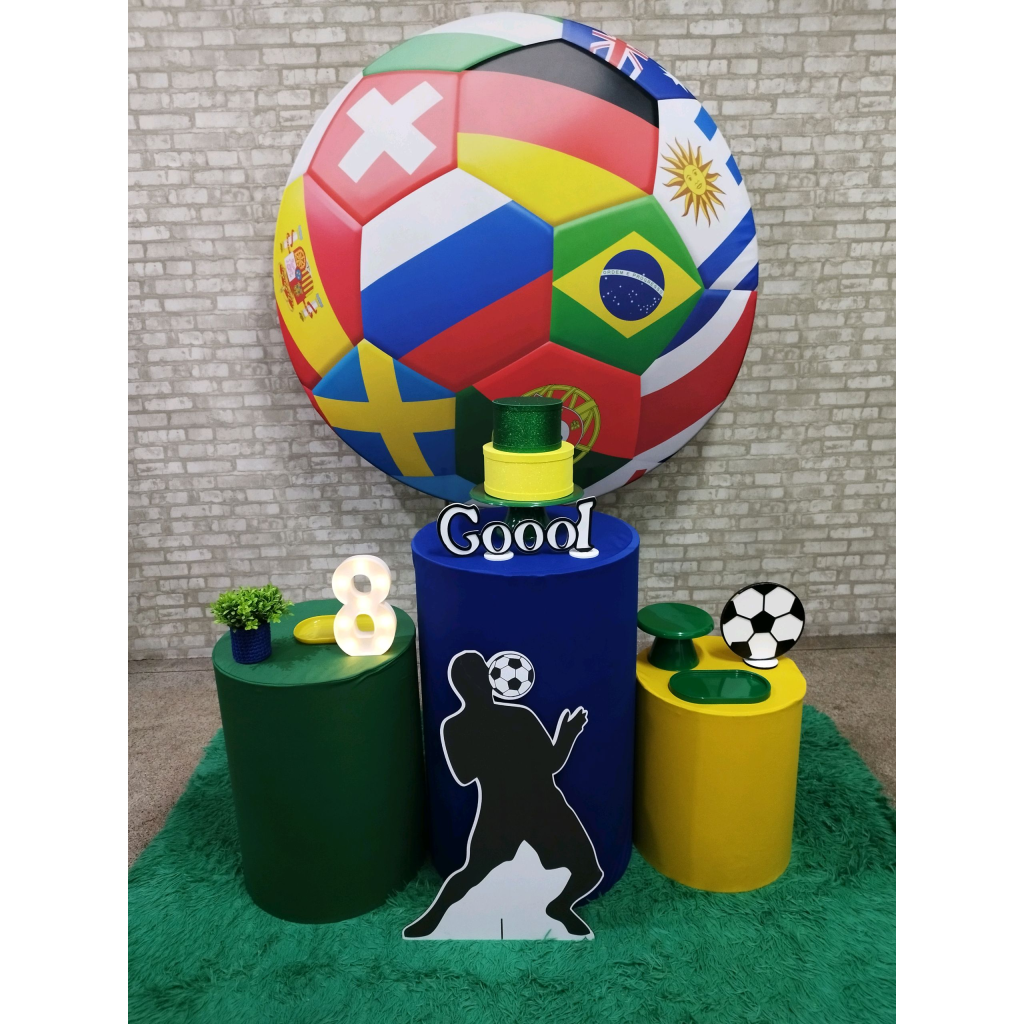 Kit 2 Futebol Brasil Copa - Pegue e Monte Tesouro Encantando