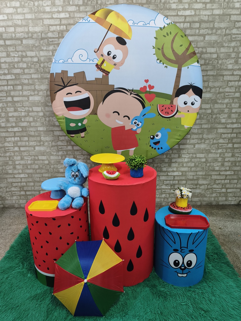 Kit Turma da Mônica Toy - Pegue e Monte Tesouro Encantando