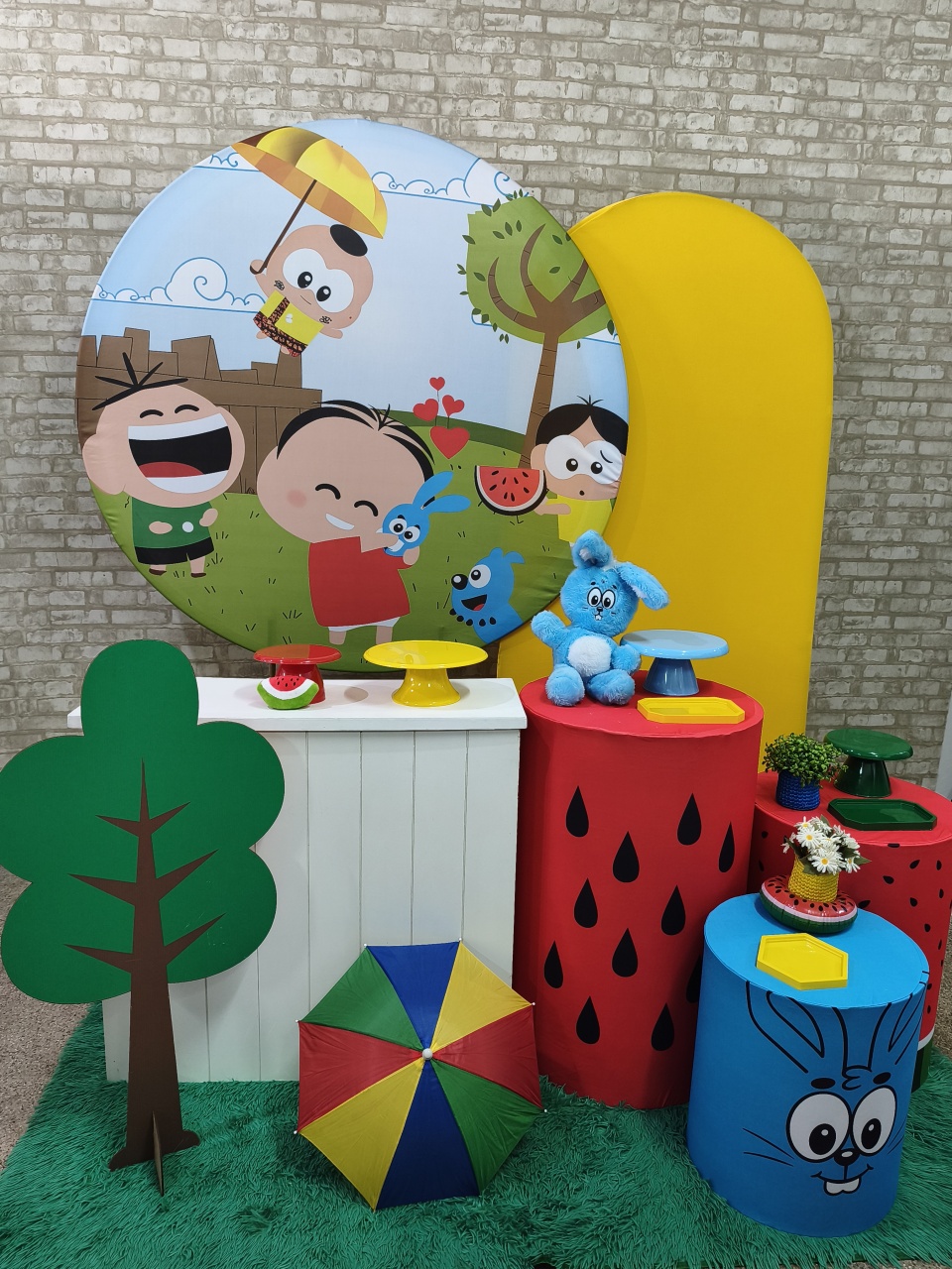 Kit Turma da Mônica Toy - Pegue e Monte Tesouro Encantando