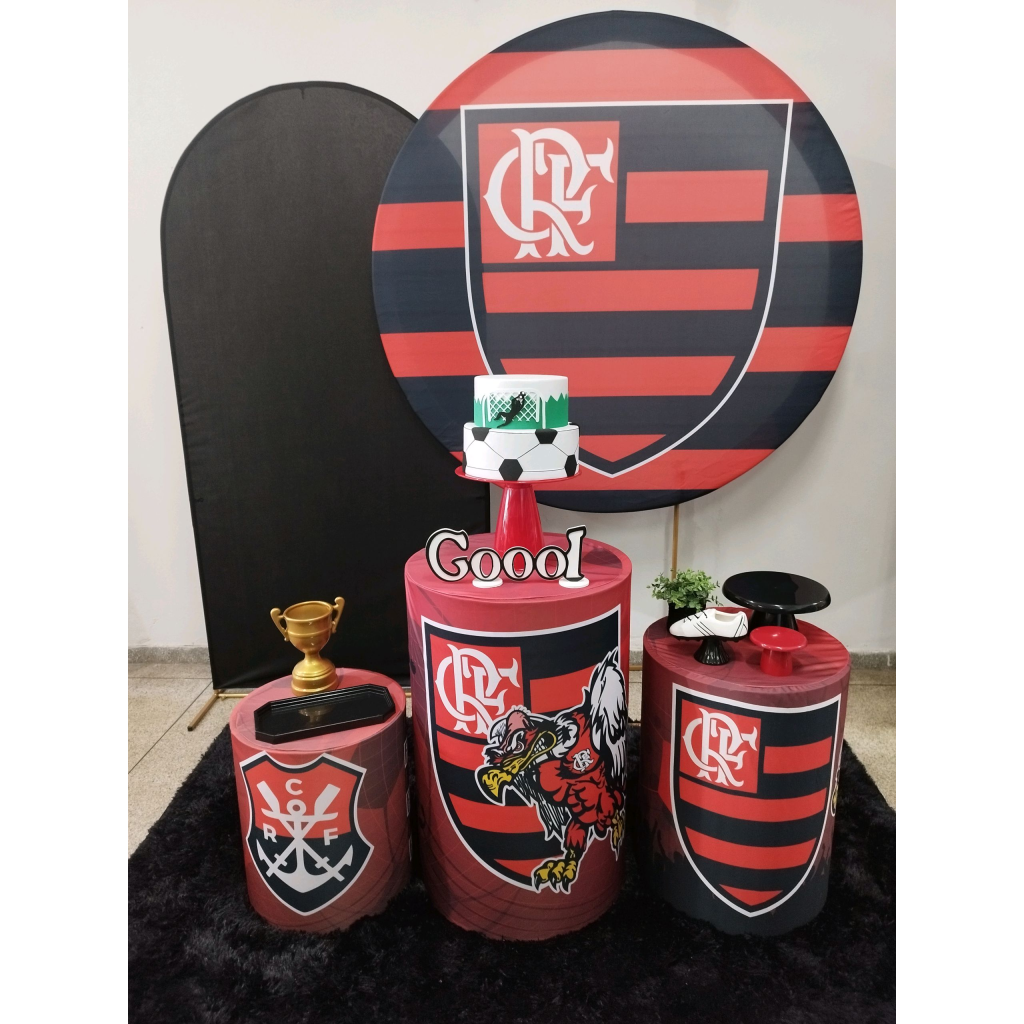 Kit Futebol Time Flamengo - Pegue e Monte Tesouro Encantando
