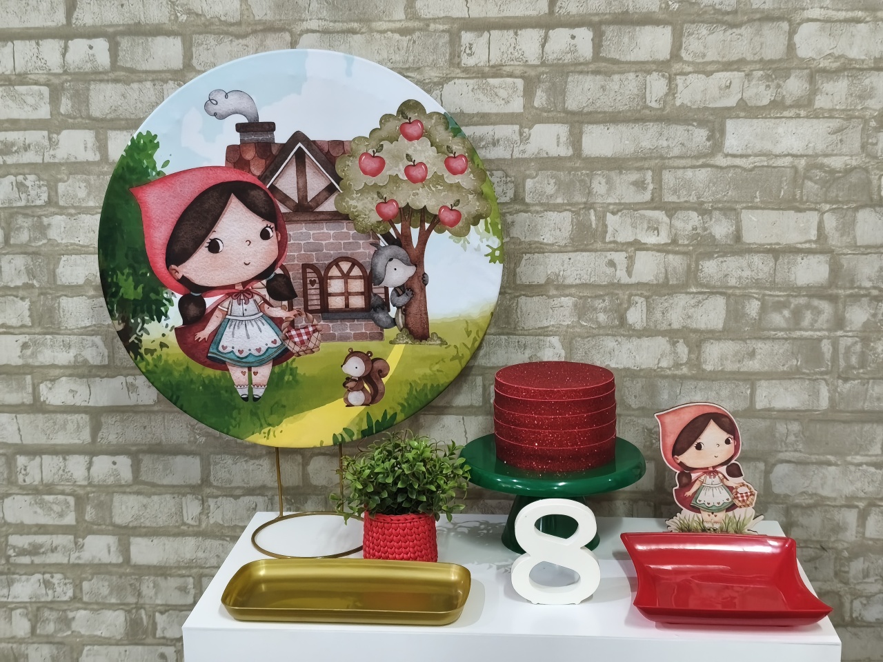 Mini Kit Chapéuzinho Vermelho - Pegue e Monte Tesouro Encantado