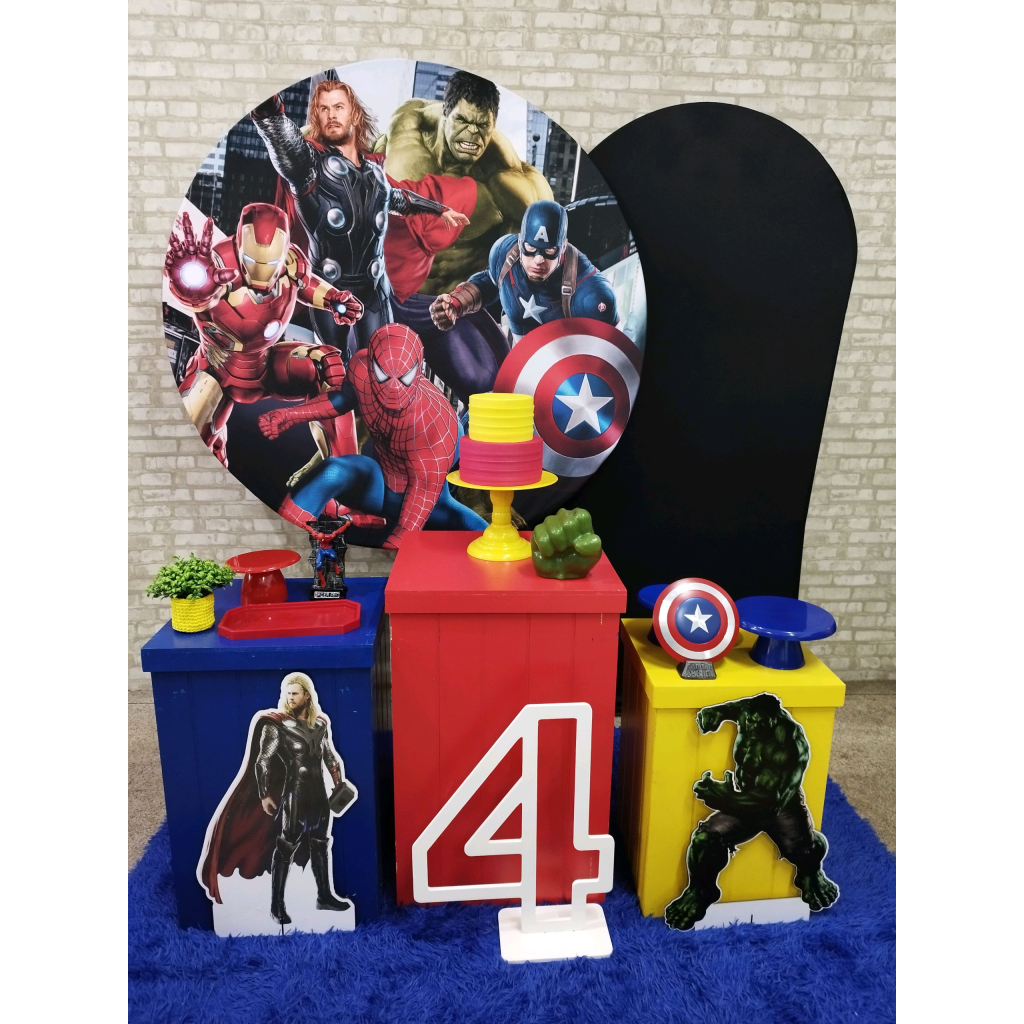 Kit Vingadores Super Herois - Pegue e Monte Tesouro Encantando