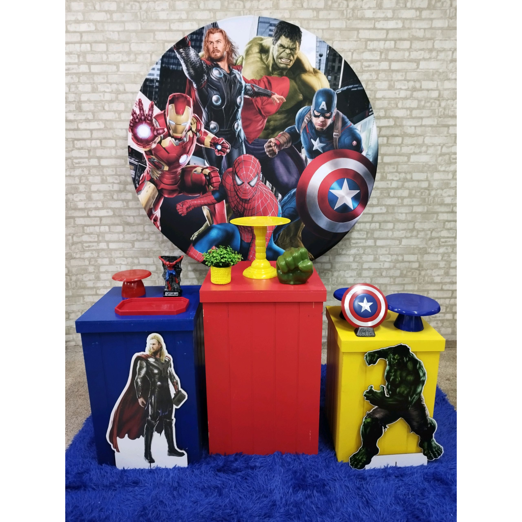 Kit Vingadores Super Herois - Pegue e Monte Tesouro Encantando