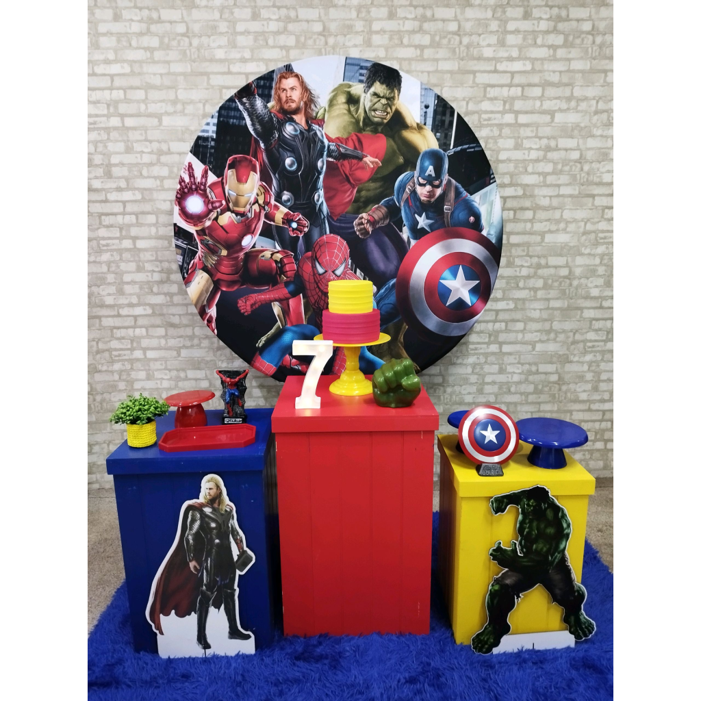 Kit Vingadores Super Herois - Pegue e Monte Tesouro Encantando