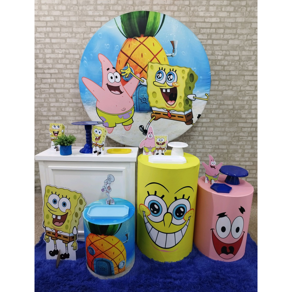 Kit Bob Esponja - Pegue e Monte Tesouro Encantando