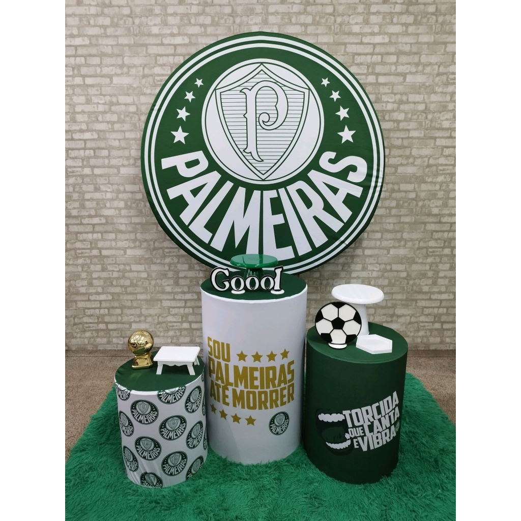 Kit Futebol Time Palmeiras - Pegue e Monte Tesouro Encantando