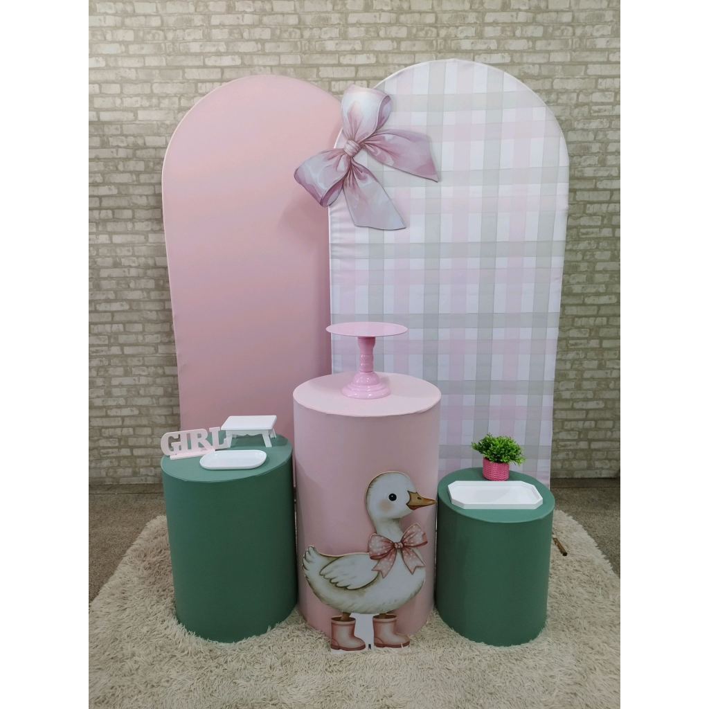 Kit Chá de Bebê Ganso Fazendinha - Pegue e Monte Tesouro Encantando