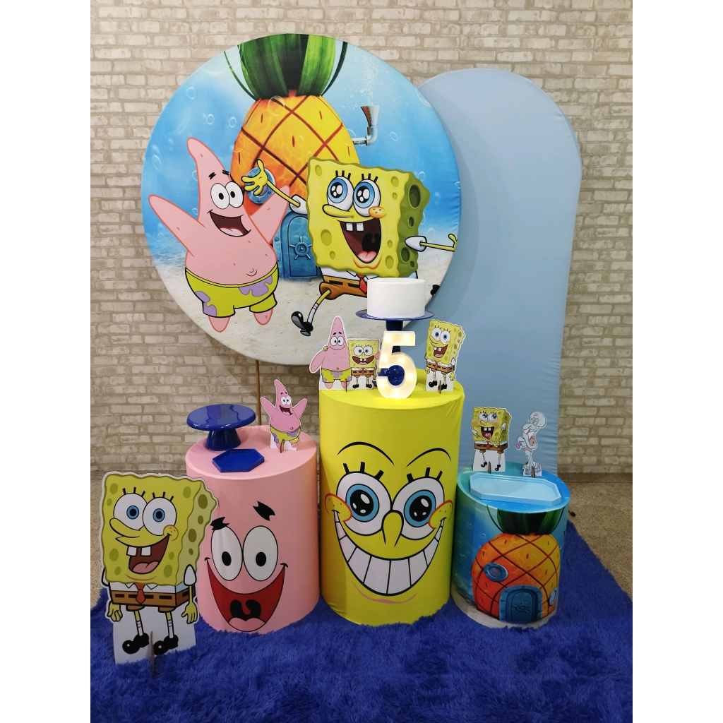 Kit Bob Esponja - Pegue e Monte Tesouro Encantando