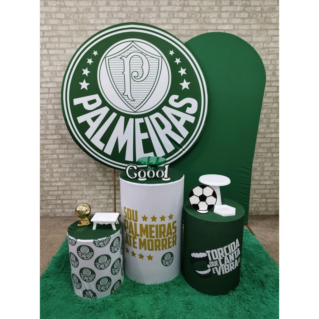 Kit Futebol Time Palmeiras - Pegue e Monte Tesouro Encantando