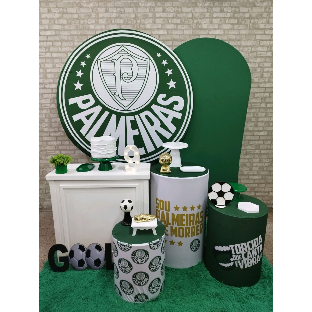 Kit Futebol Time Palmeiras - Pegue e Monte Tesouro Encantando