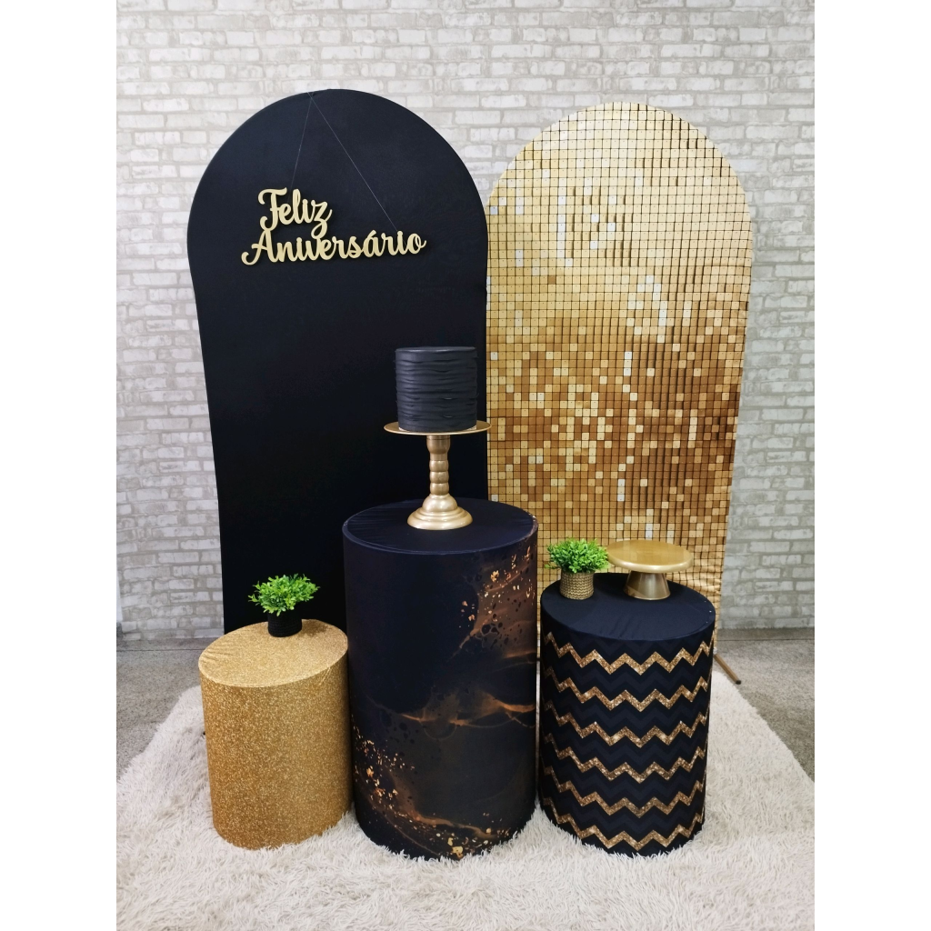 Kit Preto E Dourado - Pegue e Monte Tesouro Encantando