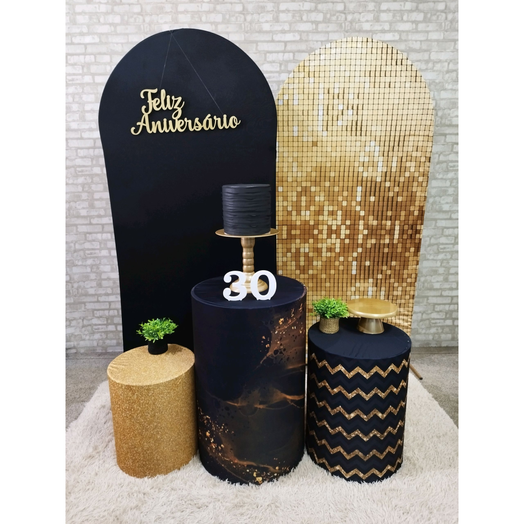 Kit Preto E Dourado - Pegue e Monte Tesouro Encantando