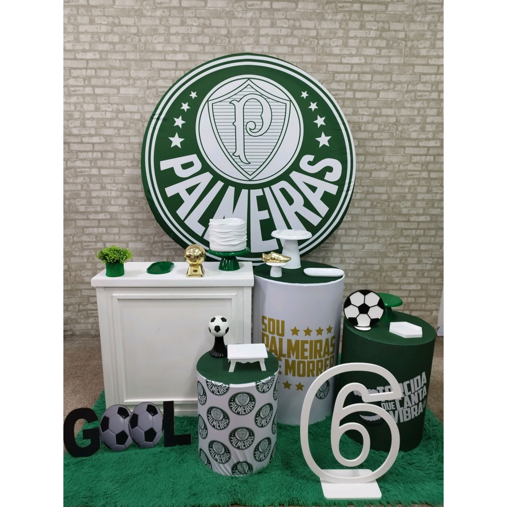 Kit Futebol Time Palmeiras - Pegue e Monte Tesouro Encantando
