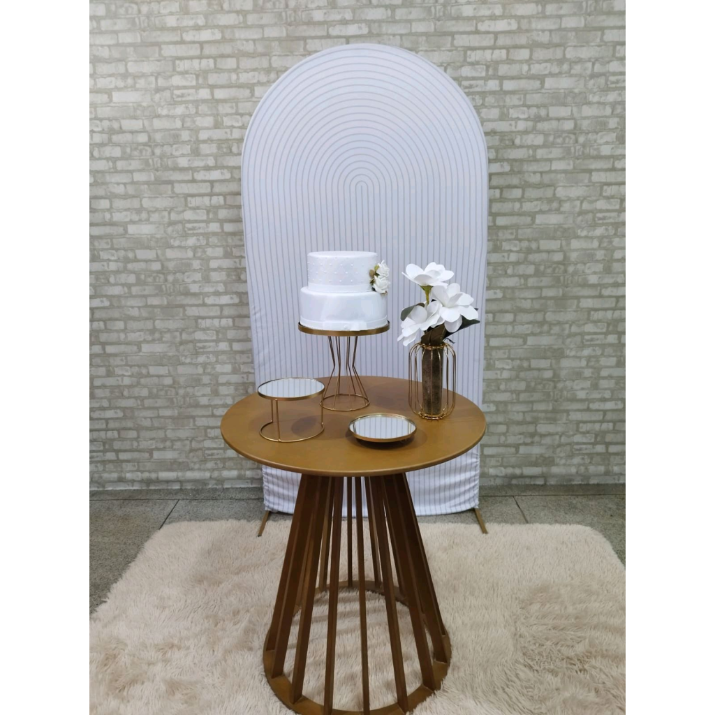 Kit Branco Ripado Com Mesa - Pegue e Monte Tesouro Encantando