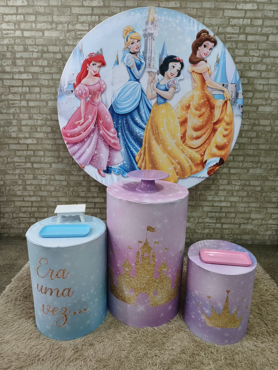 Kit Princesas - Pegue e Monte Tesouro Encantado