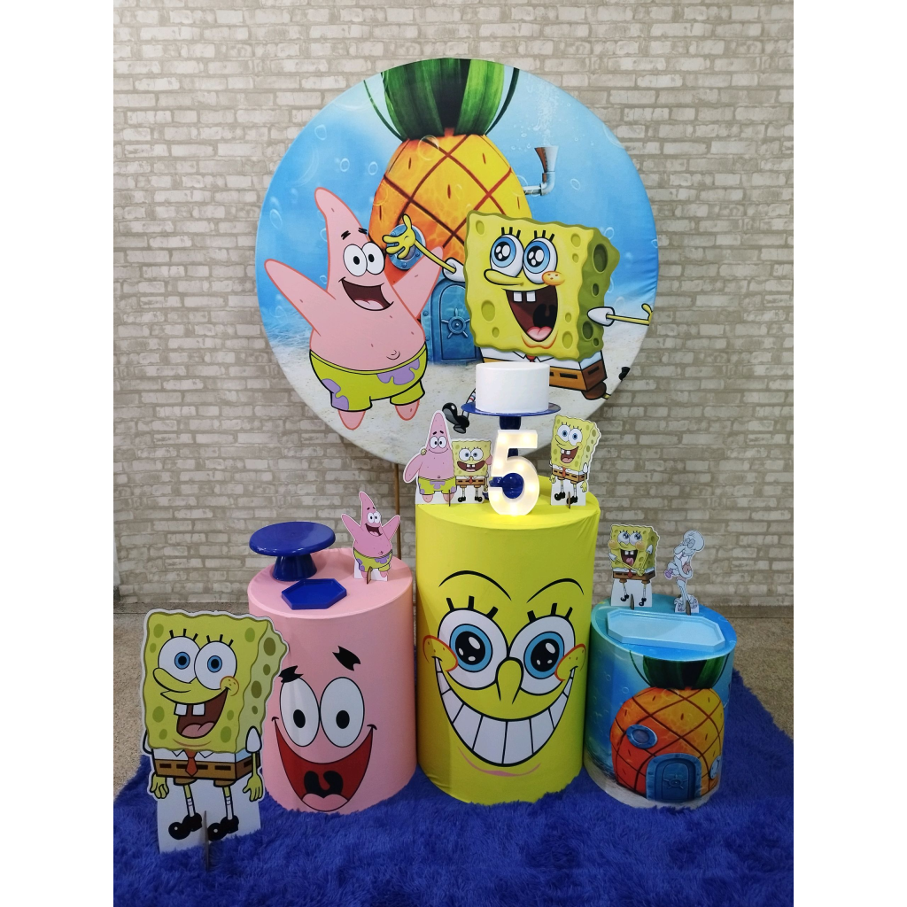 Kit Bob Esponja - Pegue e Monte Tesouro Encantando