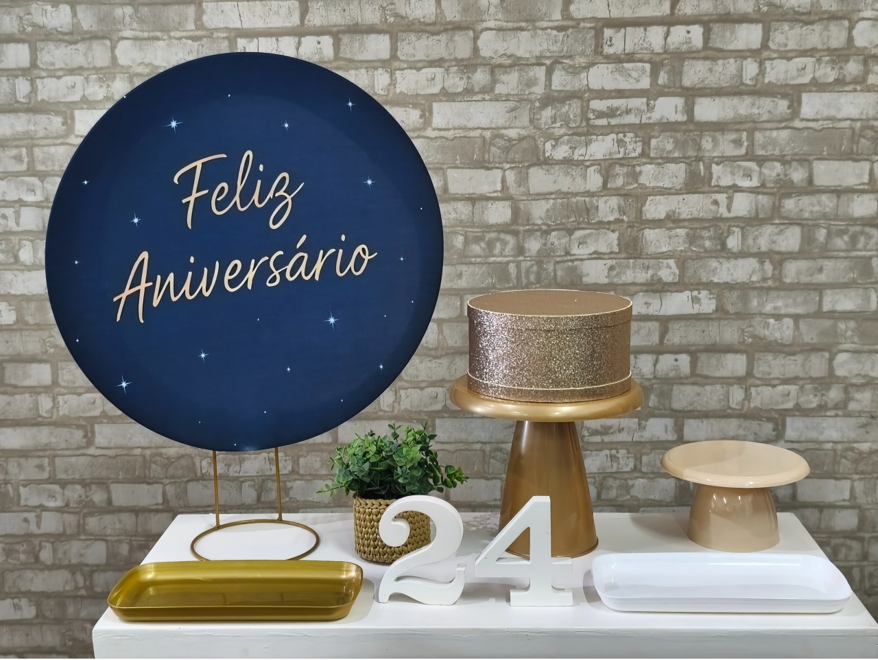 Mini Kit Feliz Aniversário Azulão Adulto - Pegue e Monte Tesouro Encantado