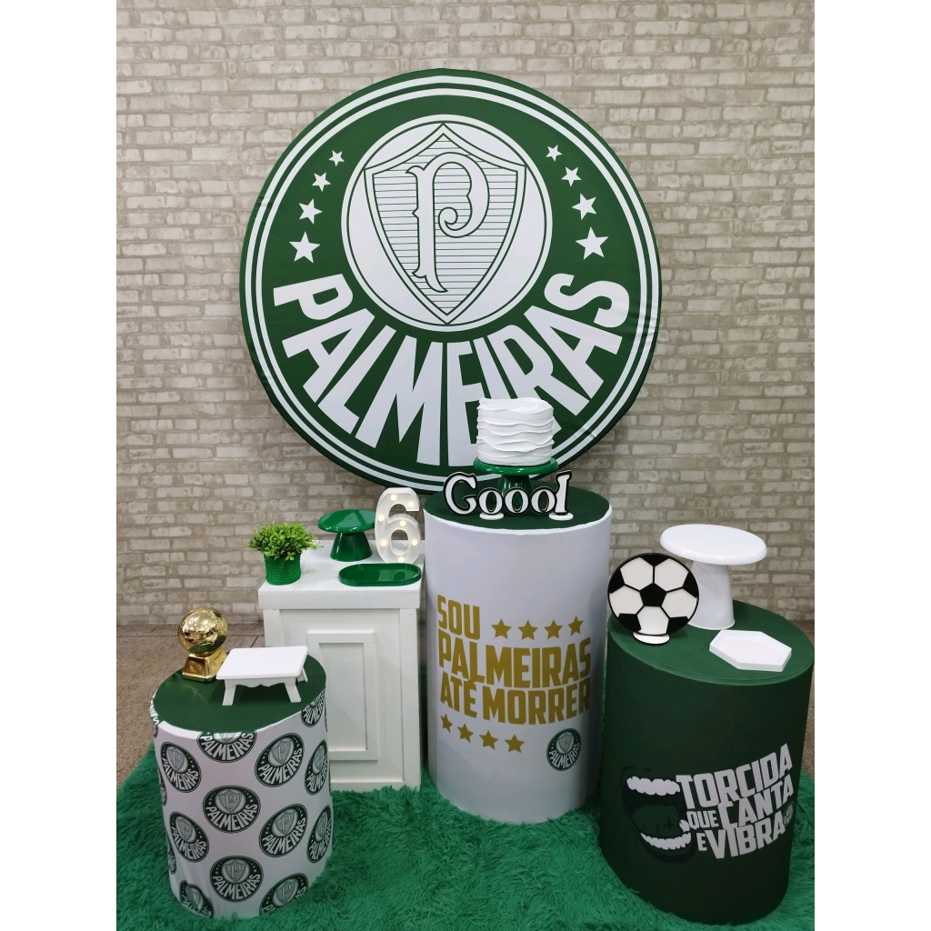 Kit Futebol Time Palmeiras - Pegue e Monte Tesouro Encantando