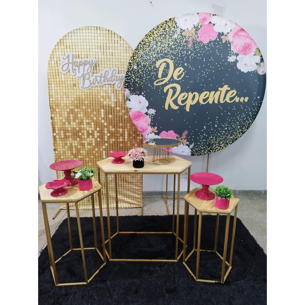 Kit de Repente Preto E Dourado - Pegue e Monte Tesouro Encantando