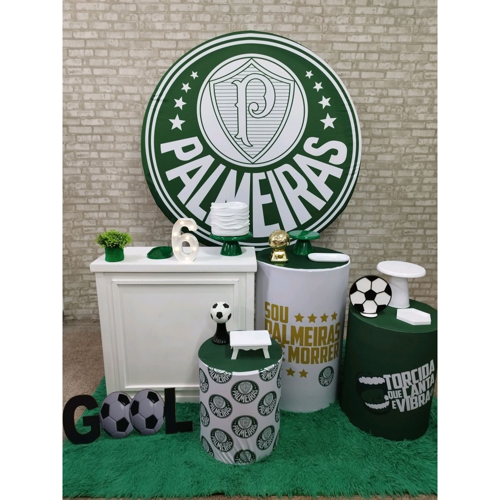 Kit Futebol Time Palmeiras - Pegue e Monte Tesouro Encantando