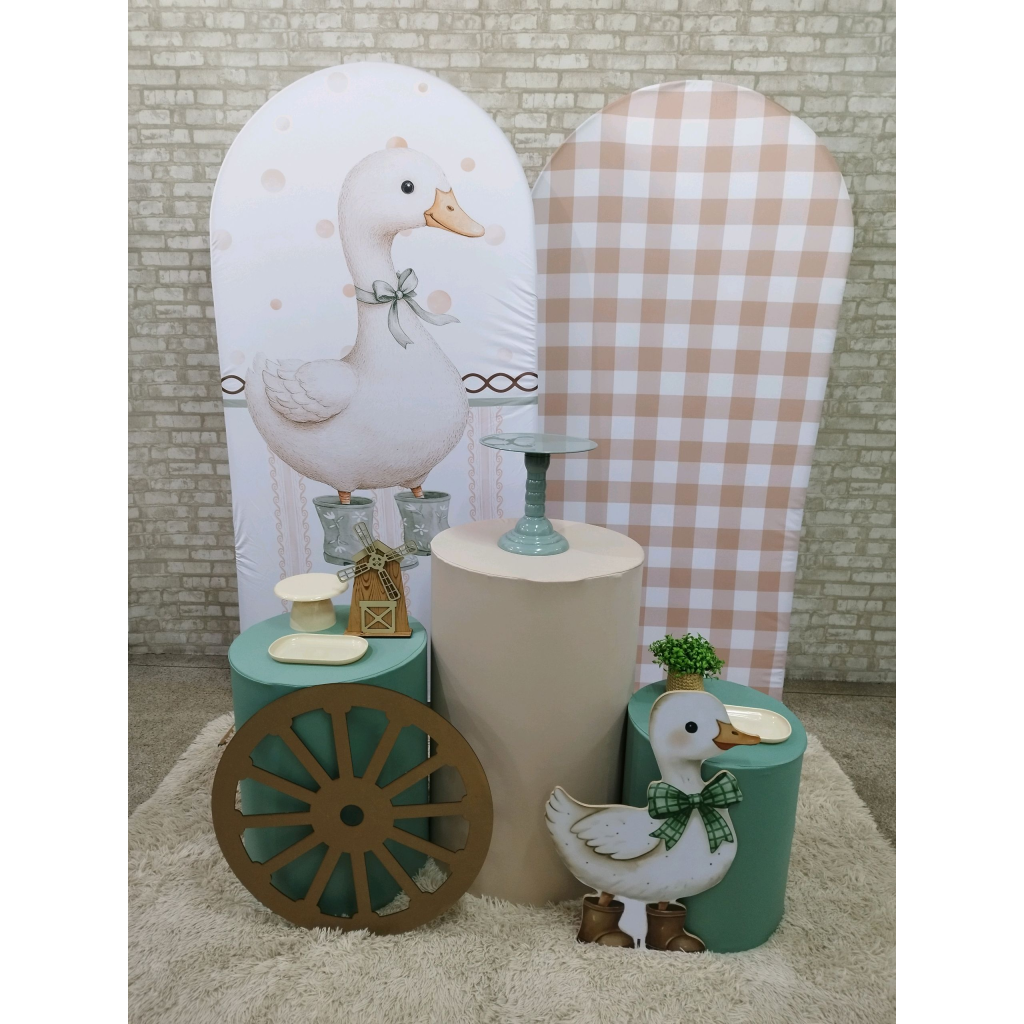 Kit Ganso de Botas Pato Fazendinha - Pegue e Monte Tesouro Encantando