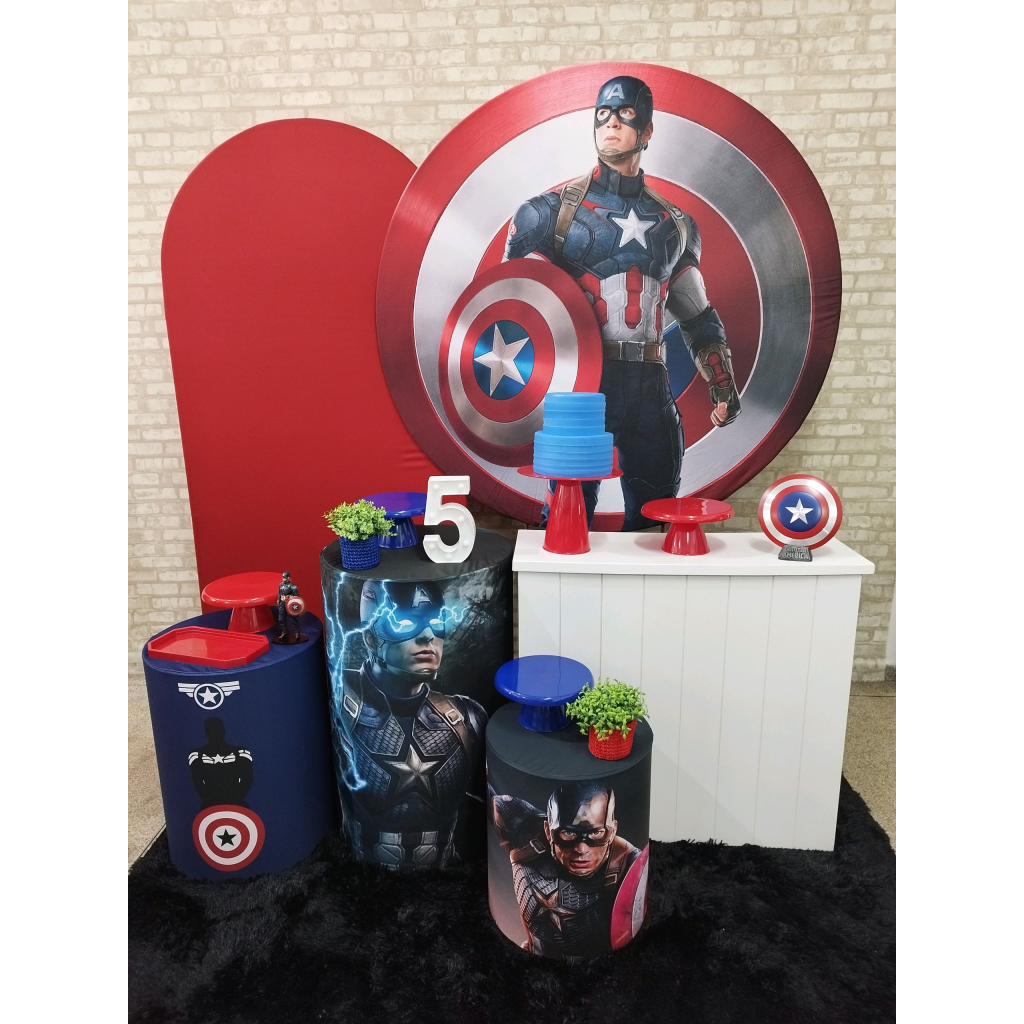 Kit Capitão América - Pegue e Monte Tesouro Encantando