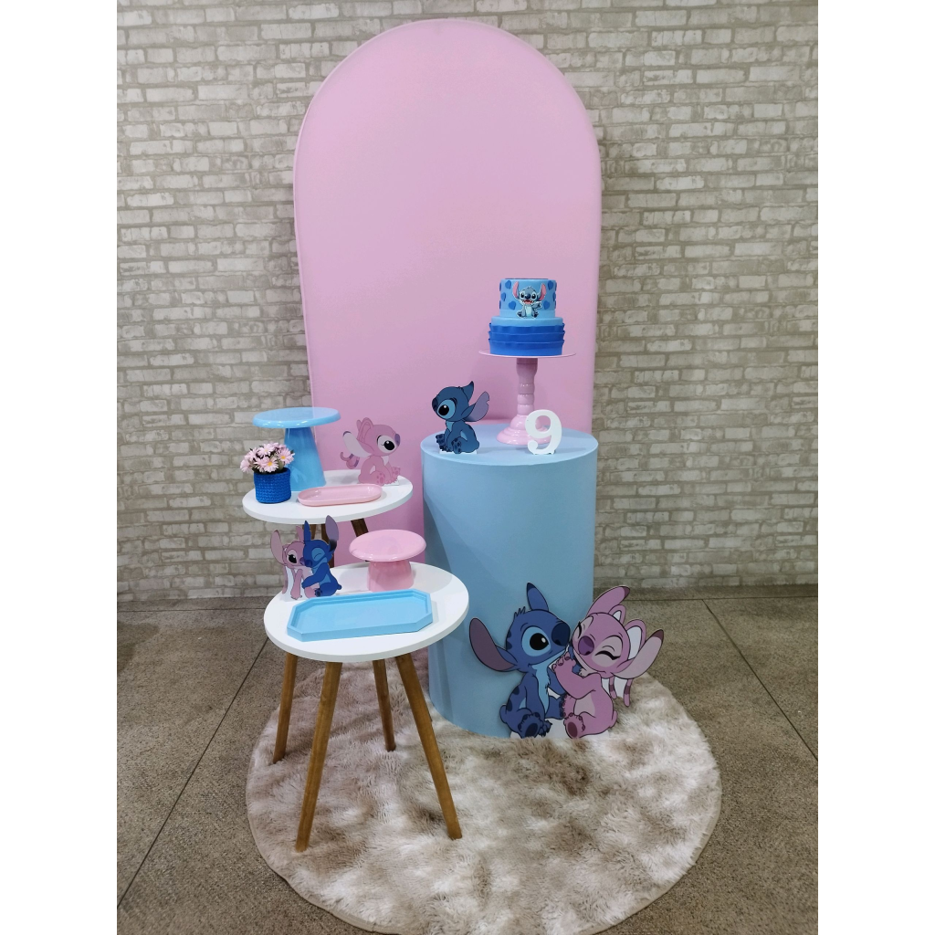 Kit Stitch E Angel - Pegue e Monte Tesouro Encantando
