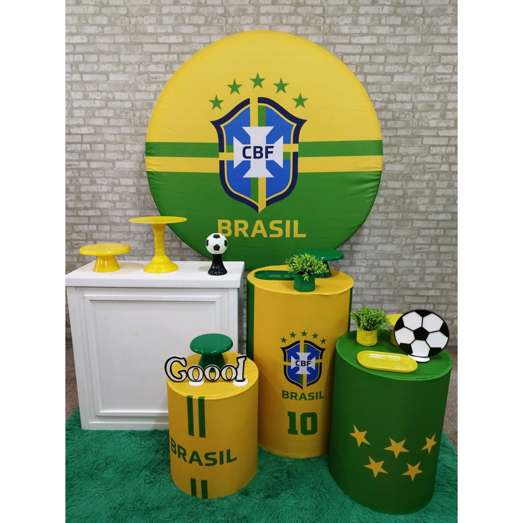 Kit Futebol Brasil Copa - Pegue e Monte Tesouro Encantando