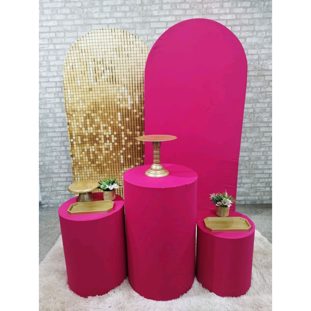 Kit Rosa Pink E Dourado - Pegue e Monte Tesouro Encantando