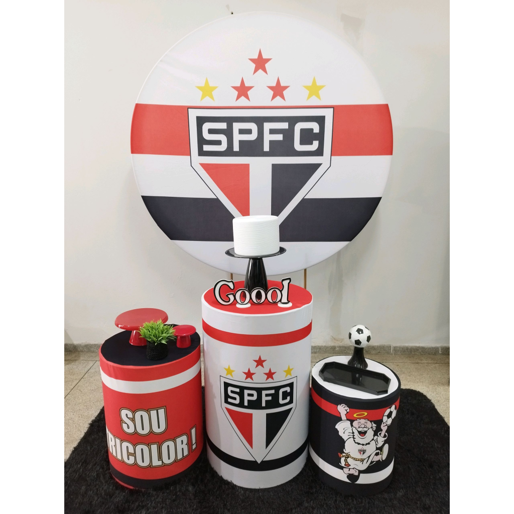 Kit Futebol Time São Paulo - Pegue e Monte Tesouro Encantando