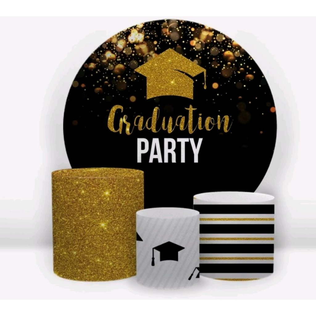 Kit Formatura Preto E Dourado - Pegue e Monte Tesouro Encantando