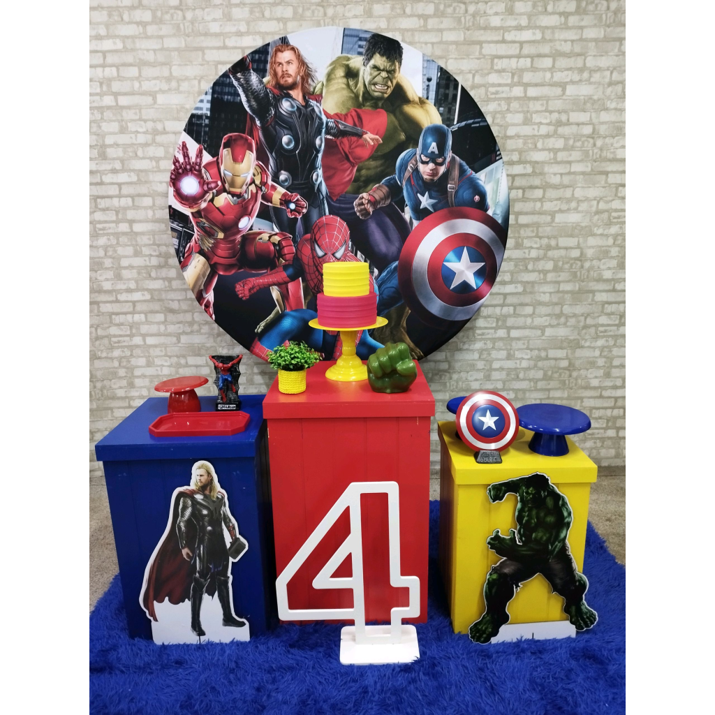 Kit Vingadores Super Herois - Pegue e Monte Tesouro Encantando