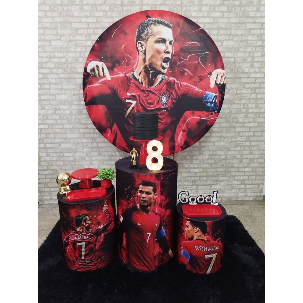 Kit Futebol Cristiano Ronaldo - Pegue e Monte Tesouro Encantando