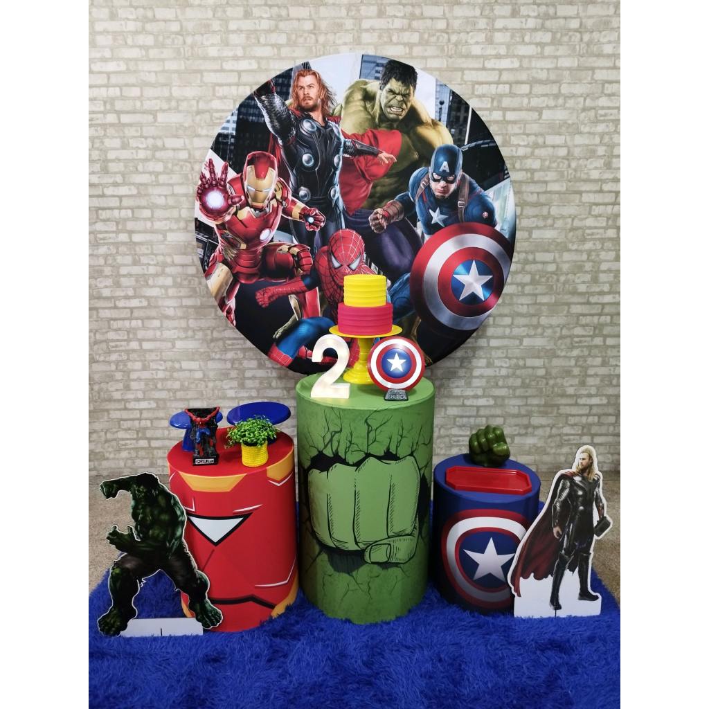 Kit Vingadores Super Herois - Pegue e Monte Tesouro Encantando