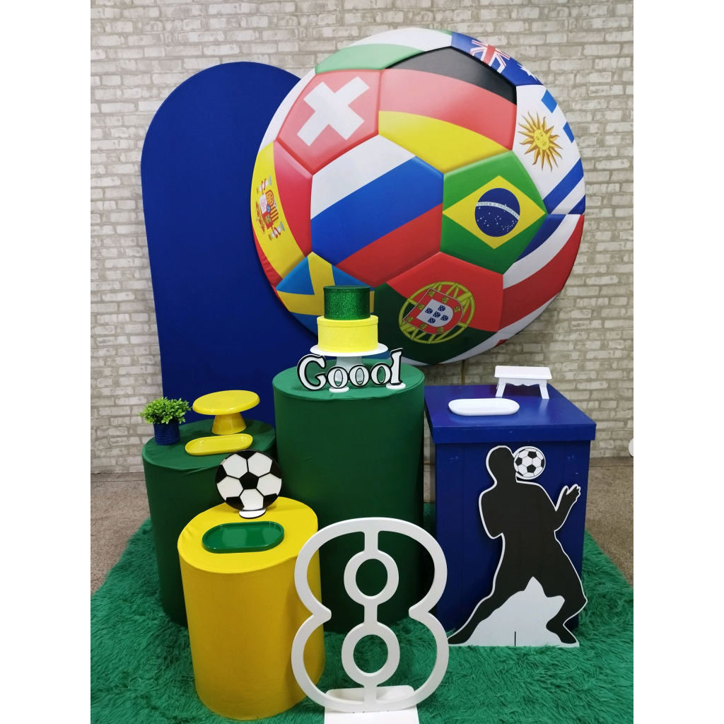 Kit 2 Futebol Brasil Copa - Pegue e Monte Tesouro Encantando