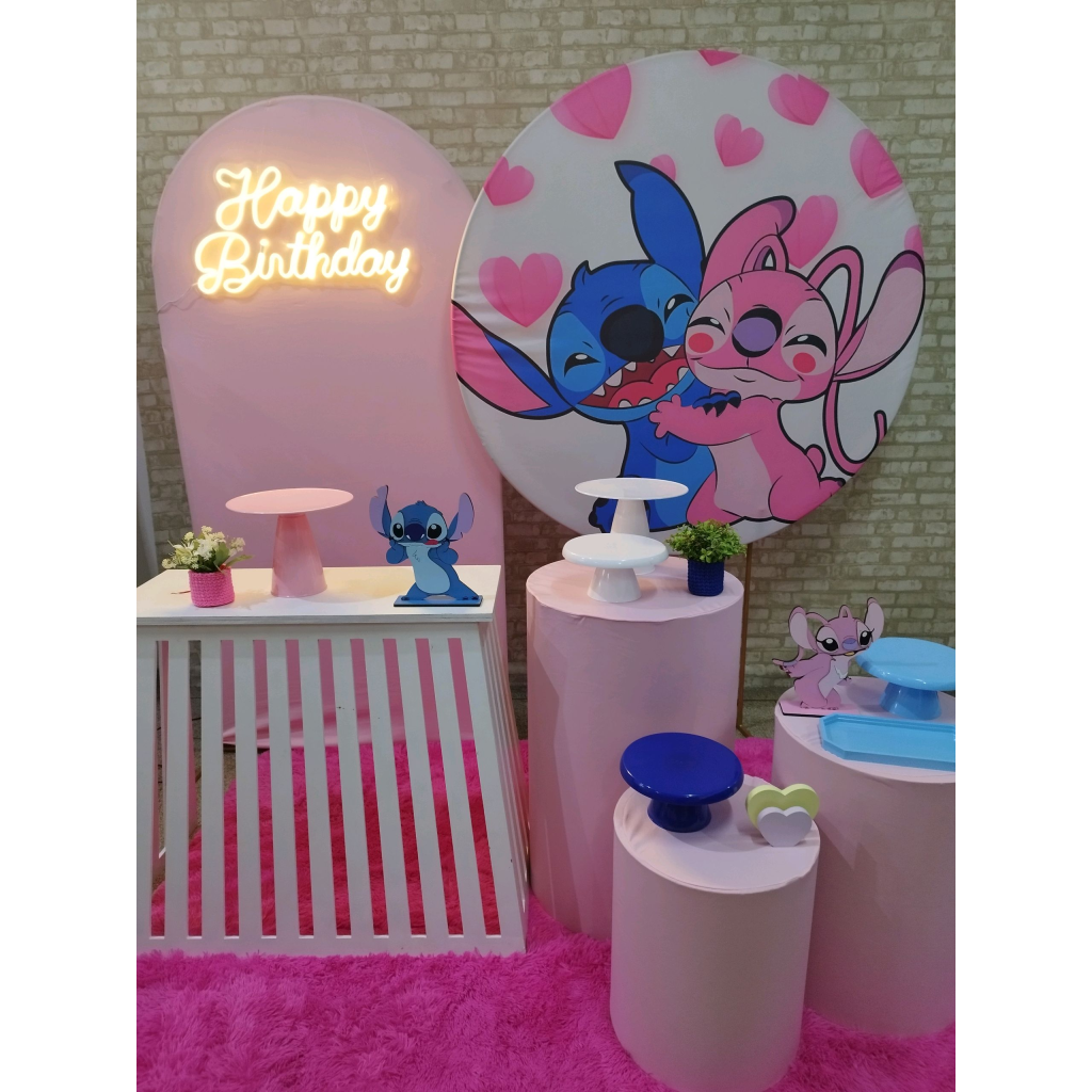 Kit Stitch E Angel - Pegue e Monte Tesouro Encantando