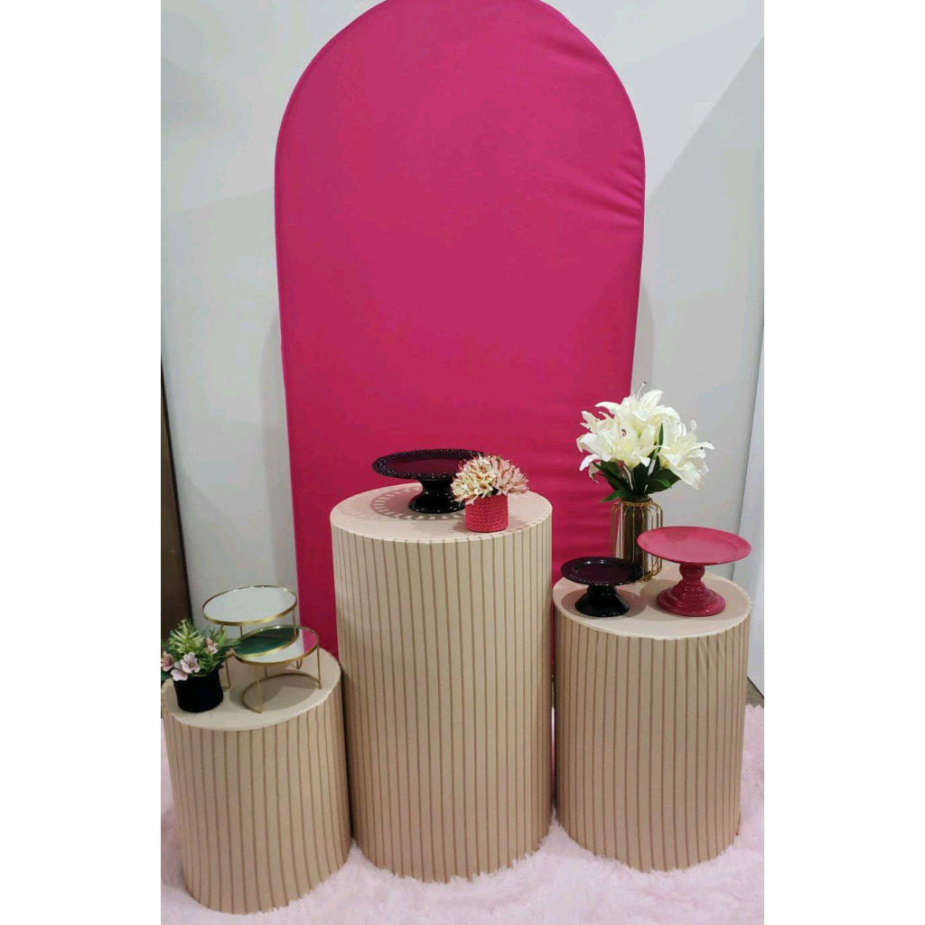 Kit Rosa Pink Com Beje - Pegue e Monte Tesouro Encantando