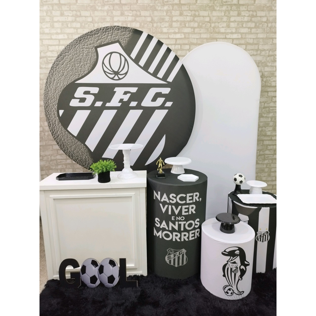 Kit Futebol Time Santos - Pegue e Monte Tesouro Encantando