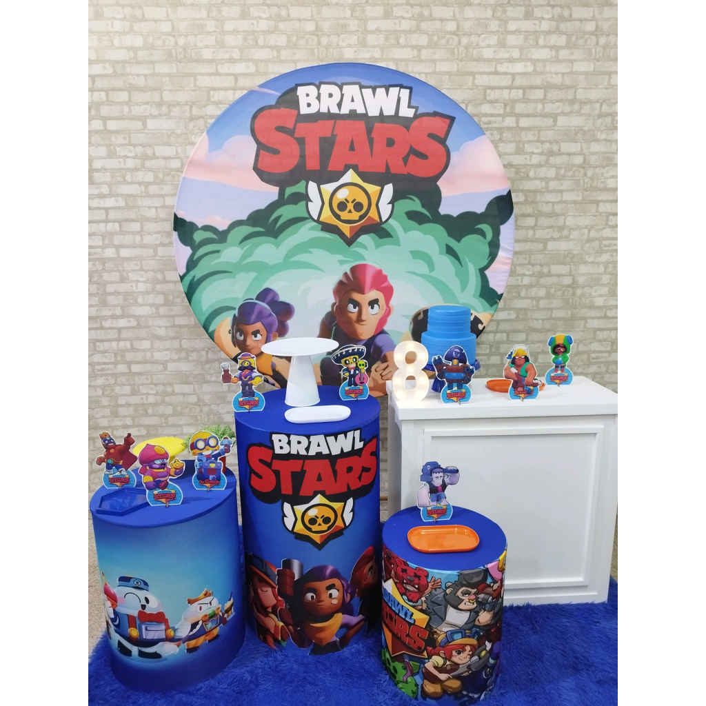 Kit Brawl Stars - Pegue e Monte Tesouro Encantando